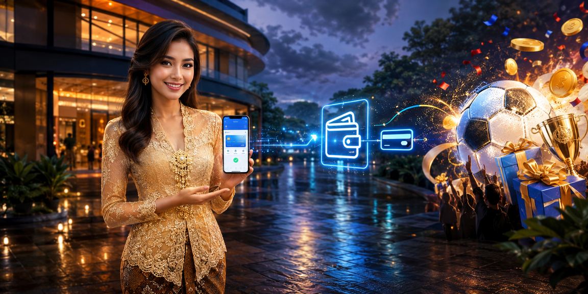 Pemain wanita Malaysia membuat deposit dalam talian menggunakan peranti mudah alih
